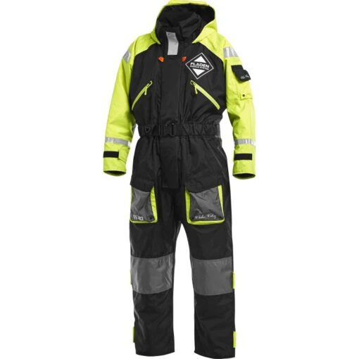 Fladen Flytoverall 845XY Svart/gul