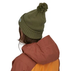 Patagonia Powder Town Beanie Line Logo Ridge Patch: Wyoming Green -sport-ijsvissen 29187 LIWG ALL 3