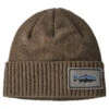 Patagonia Brodeo Beanie Fitz Roy Trout Patch: Ash Tan -sport-ijsvissen 29206 FPAT ALL 1