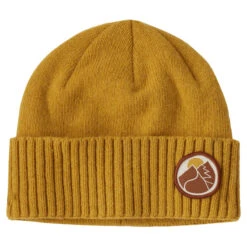 Patagonia Brodeo Beanie Slow Going Patch: Cabin Gold