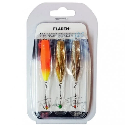 Fladen Pangpirken Trepack 40 Mm Fluo, Guld, Silver