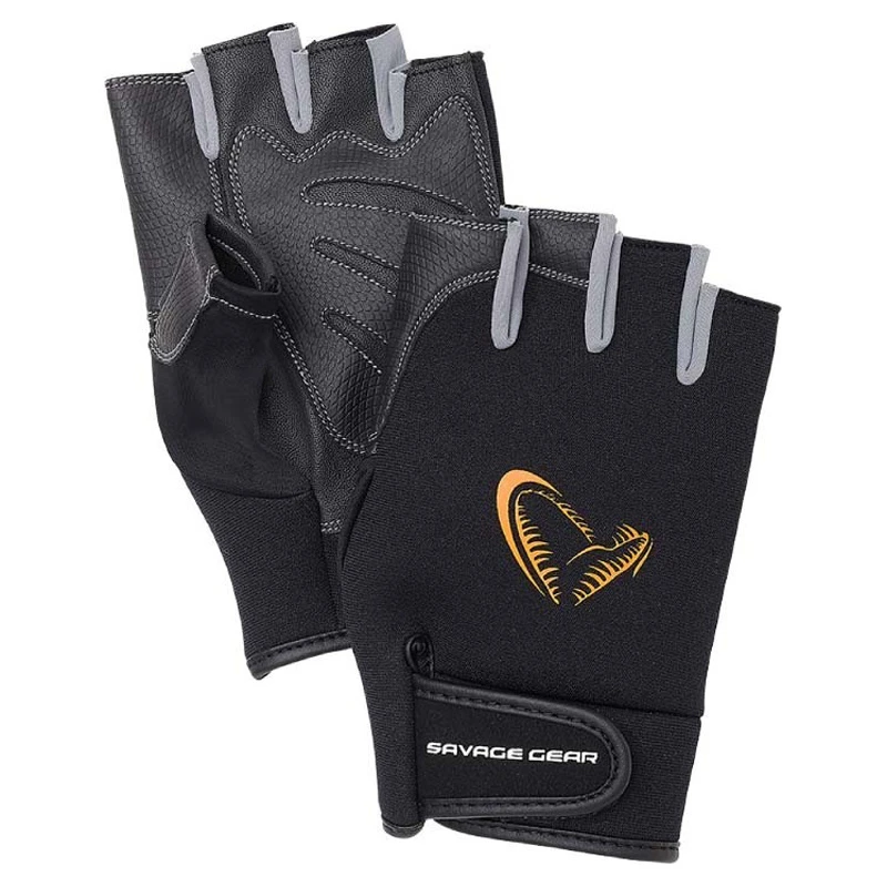 Savage Gear Neoprene Half Finger, Grey 3 Savage Gear Neoprene Half Finger, Grey