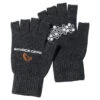 Savage Gear Knitted Half Finger Glove Dark Grey Melange -sport-ijsvissen 76550r 1